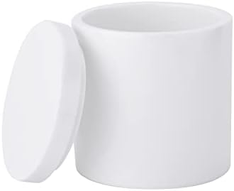 Cotton Swab Holder with Lid, Resin Cotton Ball Canister Jar Cosmetics Makeup - Image 6