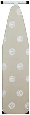 T-Leg Ironing Board with Cotton Cover, Steel Frame, Height Adjustable, by POMILER