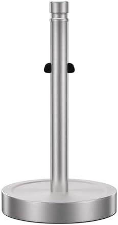 Nickel Paper Towel Holder Countertop, One-Handed Tear, Stainless Steel by Unknown