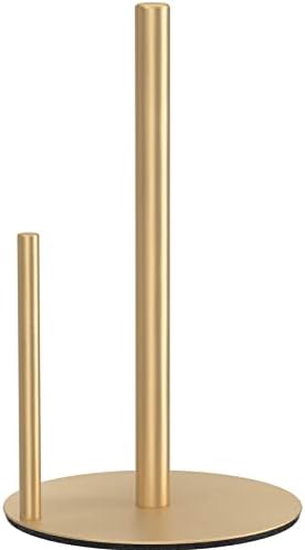 Paper Towel Holder Gold Stainless Steel Kitchen Countertop Roll Organizer by niffgaff