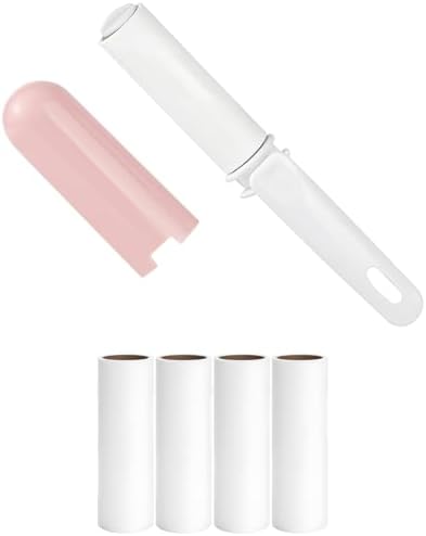 Mini Travel Lint Roller with Cover and 4 Refills Compact Sticky Roller by Unknown