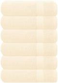 GLAMBURG Ultra Soft 6-Piece Hand Towel Set 16x28-100% Ringspun Cotton by GLAMBURG