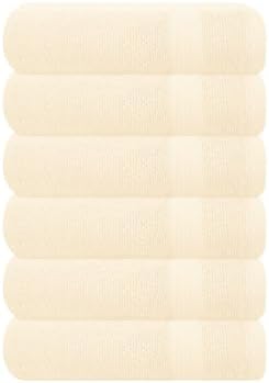 GLAMBURG Ultra Soft 6-Piece Hand Towel Set 16x28-100% Ringspun Cotton by GLAMBURG