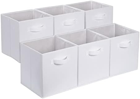 Amazon Basics Collapsible Fabric Storage Cubes Organizer by AmazonBasics