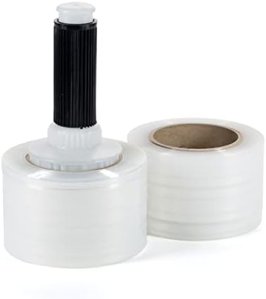 IDL Packaging 3" Stretch Wrap Mini Roll, 700 feet, 120 Gauge by IDLPackaging