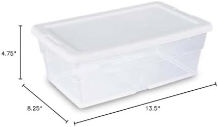Sterilite Storage Box 13.5 X 8.3 X 4.8, 6 Qt. Clear - Image 2