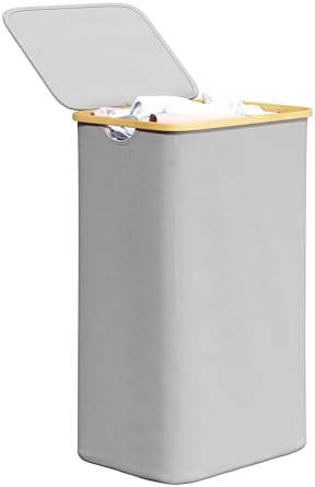 SpaceAid Laundry Hamper with Lid, 110L Large Tall Clothes Basket Bin with by SpaceAid