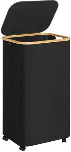 Laundry Basket with Wheels, 100L Hampers by Merkisa