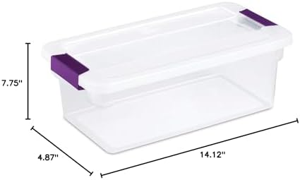 Sterilite 17511712 6 Quart Clearview Latch Storage Container - Image 7