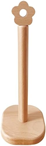 Paper Towel Holder, Wooden Kitchen Roll Stand Organizer Free Standing, by Cambiar