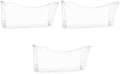 EASEPRES 3 Pack Clear Single Pocket Hanging File Organizer, Plastic Wall Mount by EASEPRES