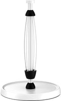 White Paper Towel Holder Countertop, Stainless Steel, Weighted Base, Paper by SWAITEE