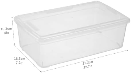 12 Pack 6Qt Shoe Storage Box Clear Plastic Storage box - Image 2