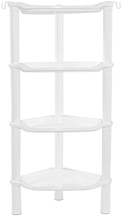 4 Tier Corner Shower Caddy, Plastic Shower Organizer by SLZBCY
