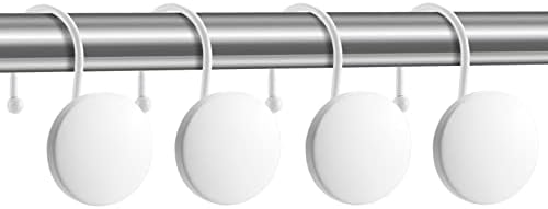 Decorative Shower Curtain Hooks, Simple Modern Style Round Flat-Back Button - Image 3