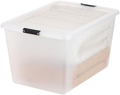 IRIS USA 4-Pack 55 Quart Clip Box - Image 6