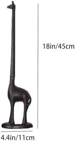 Giraffes Paper Towel Holder Cast Iron Paper Towel Holder Funny Toilet Paper - Image 6