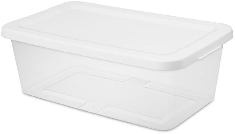 20-Pack 6 Quart Storage Boxes – Clear Plastic Storage Bin - Image 7