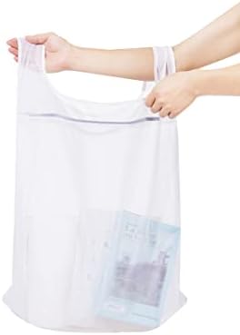 Mesh Laundry Bag Hanging Laundry Hamper Travel Laundry Bag, Machine Washable - Image 2