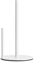 Paper Towel Holder White Stainless Steel Kitchen Countertop Roll Organizer by niffgaff