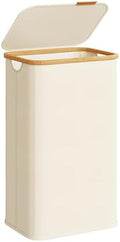 SONGMICS Laundry Hamper with Lid, 100L Laundry Basket, Bamboo Frame by Unknown