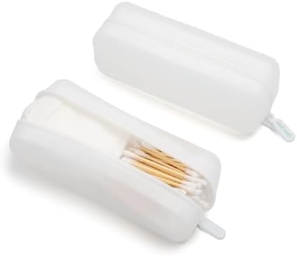 Cotton Pad Swab Travel Case, 2-in-1 Waterproof Organizer - Image 2