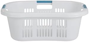 Rubbermaid Large Hip-Hugger Laundry Basket/Hamper, 1.5-Bushel, Stackable - Image 2