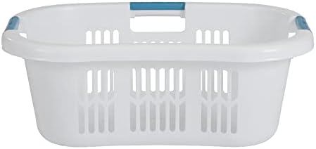 Rubbermaid Laundry Basket XL Hip-Hugger Basket 2.1-Bushel White Laundry - Image 2