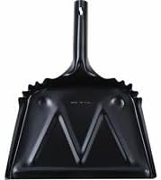 Genuine Joe Heavy-Duty Black Metal Dustpan - Image 4