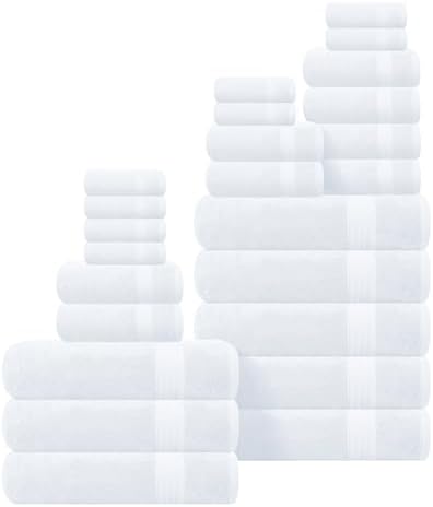 GLAMBURG Ultra Soft 24-Piece Towel Set by GLAMBURG