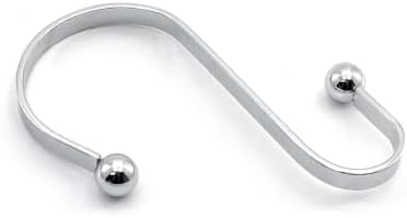 J&V TEXTILES Shower Curtain Hooks Rings, Rust Resistant Metal Double Glide - Image 2