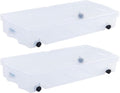 Rubbermaid 68 Quart Under the Bed Low Profile Storage Boxes by Unknown