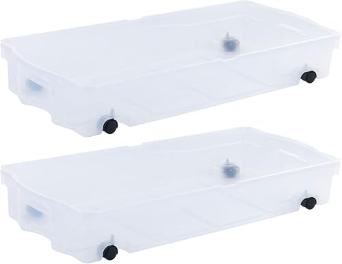Rubbermaid 68 Quart Under the Bed Low Profile Storage Boxes by Unknown