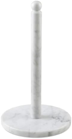 Koville Italian Marble Paper Towel Holder Countertop, Carrara Stone Paper Towel by Koville