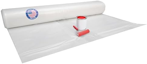 Clear Construction Plastic Sheeting 6 mil x 40' x 100' LDPE Film Roll by IDLPackaging