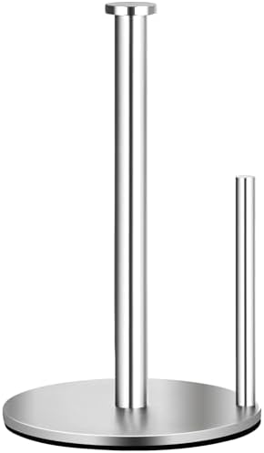 Paper Towel Holder Countertop, Stainless Steel Kitchen Paper Towel Holder Stand by OBODING
