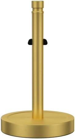 Brass Paper Towel Holder Countertop, One-Handed Tear, Stainless Steel, Weighted by Unknown