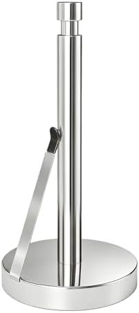 YUMORE Heavy Duty Paper Towel Holder Countertop Weighted Base Chrome by YUMORE
