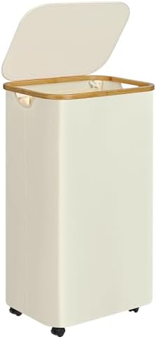 Laundry Basket with Wheels, 100L Hampers by Merkisa