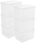 novelinks 6 Pack 22QT Plastic Storage Bins by novelinks