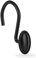 Black Shower Curtain Hooks by iToplin
