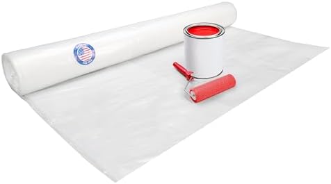 IDL Packaging Clear 4 mil Construction Plastic Sheeting, Slide&Slip by IDLPackaging