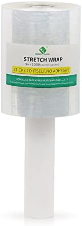 BOMEI PACK 1 Pack Industrial Mini Clear Stretch Wrap by BOMEIPACK