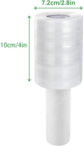 6 Pack 80 Gauge Stretch Wrap Film, 4 in x 1000 ft - Image 2