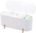 Tecbeauty Qtips Holder, 3 Grids Separate Cotton Swabs Ball Dispenser, Storage by Tecbeauty