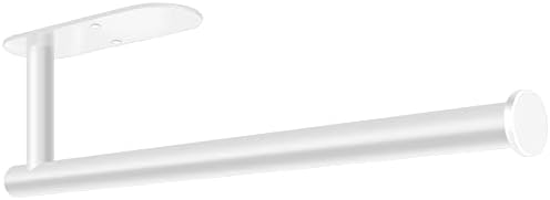 MGahyi White Paper Towel Holder Under Cabinet Wall Mount by MGahyi