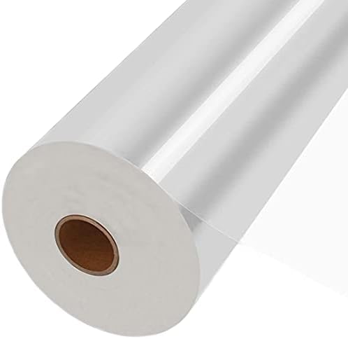 JOYIT 330ft Clear Cellophane Wrap Roll, 31.5in Folded, 3 Mil Thick by JOYIT