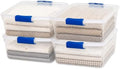 HOMZ Clear Plastic Storage Bins by Homz