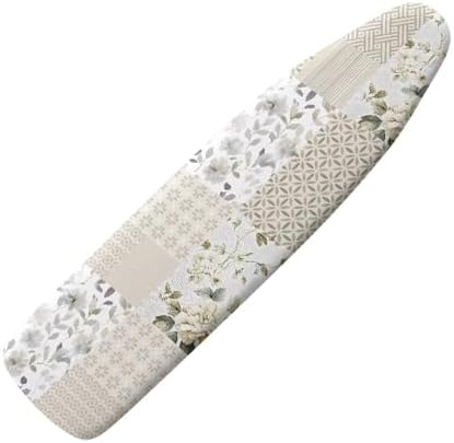 Retro Flower Plaid Ironing Board Cover Fits Standard Size Elasticized Edges by Darisoco