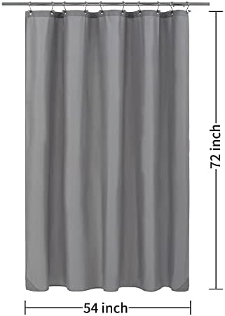 ALYVIA SPRING 54x72 Stall Waterproof Fabric Shower Curtain or Liner Grey - Image 7